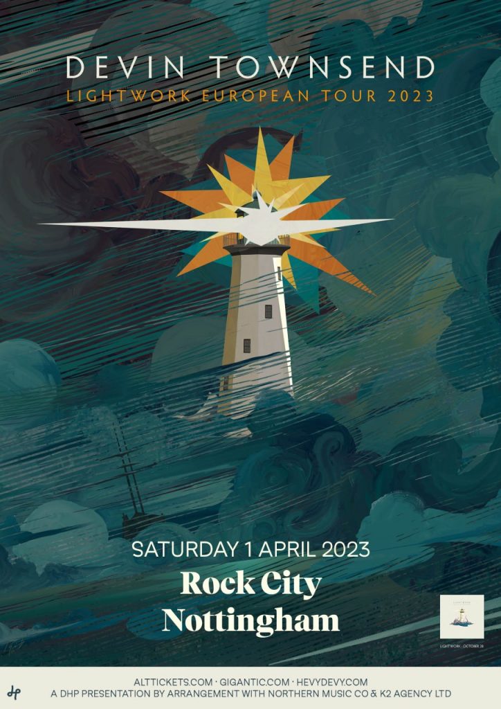 Devin Townsend Rock City Nottingham Poster 2022