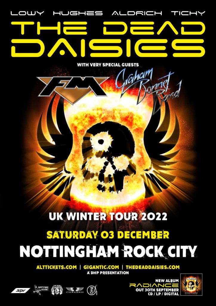 The Dead Daisies Rock City Nottingham Tickets Poster 2023